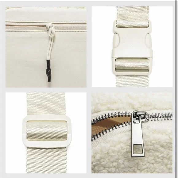 White Sherpa Belt Bag - Picture 3 of 7